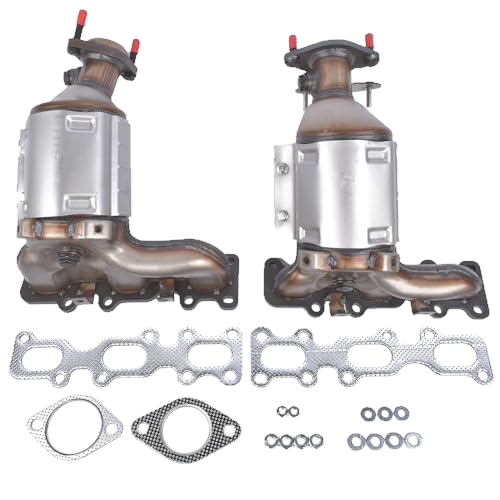 30584 30585 Left & Right Catalytic Converter Replacement for Ford Explorer FLEX Taurus Lincoln MKS MKT MKZ 3.5L 3.7L OE# # 674255 674256 19516 19517 (EPA Compliant) - Weonefit