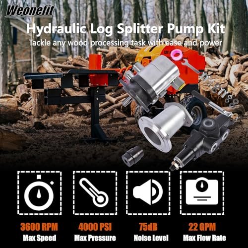 Hydraulic Wood Log Splitter Pump Kit - 22 GPM