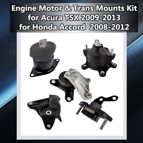 Weonefit 5PCS Engine Motor & Trans Mounts Kit Replacement for Acura TSX 2009-2013
