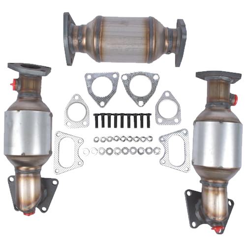 Weonefit Catalytic Converter Set 1 and 2 LH RH Replacement for Honda Pilot 3.5L 2005-2008 OE# 45106 45107 45108 16450 16451 16351